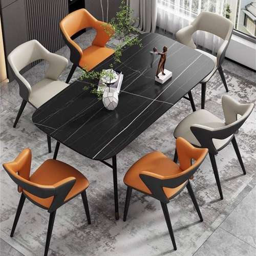 Light luxury dining chair for home use and hotel negotiation chair