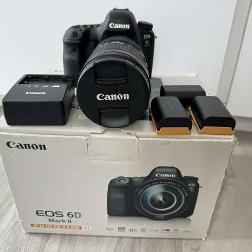 Canon EOS 6DM2 6D Mark II 行貨 連 EF 24-105 f/4 IS II USM kit 有盒有單有保養