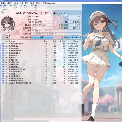 WD MyBook 8TB 外置硬碟 (原裝香港行貨，盒、三腳火牛、線、說明書全齊)