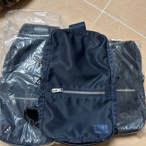 95新 porter lift bag blue/black