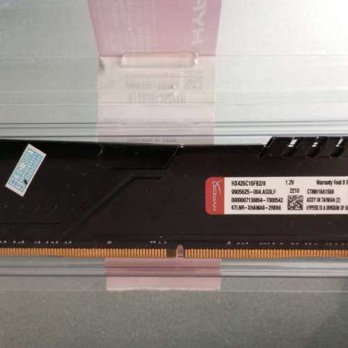 ~~~***極平,金士頓 KINGSTON HYPER-X 系列 DDR4 2666MHZ 8GB 優質顆粒,永久保養有盒