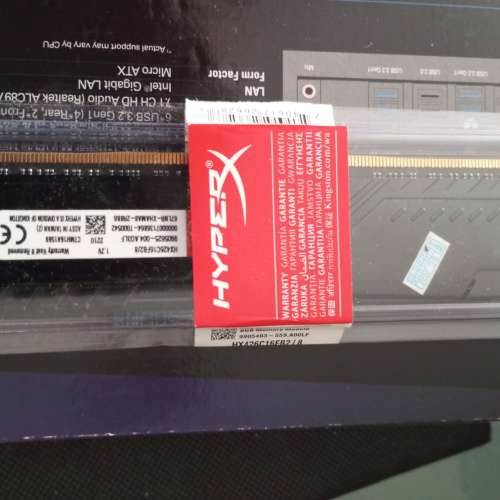 ~~~***極平,金士頓 KINGSTON HYPER-X 系列 DDR4 2666MHZ 8GB 優質顆粒,永久保養有盒