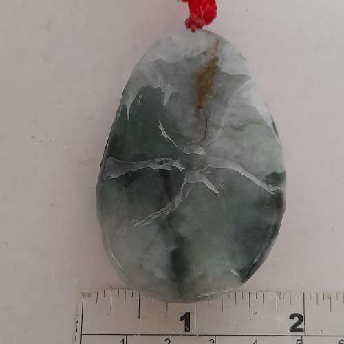 翡翠A玉金魚手把件/吊墜，約2.5寸，福祿壽三色，精雕好工好水頭，no.19.3.24