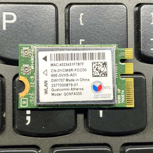 Qualcomm Atheros QCNFA335 M.2 Wifi Module (包郵) - 二手或全新網絡/WIFI, 電腦 ...