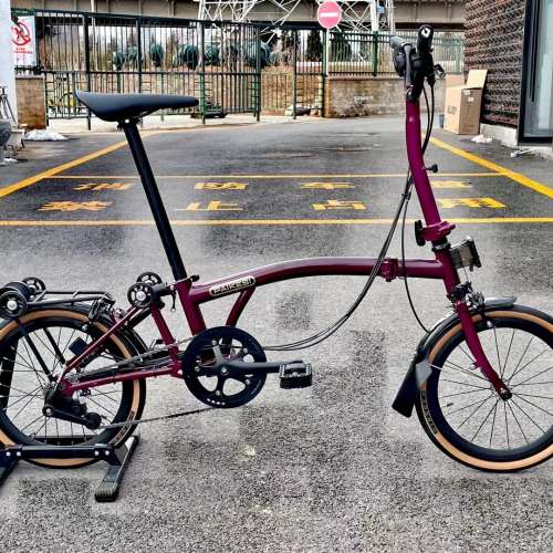 2024 PIKES 新款 PAIKESI 小布款 英倫風 9速(內3外3) 16吋 鉻鉬鋼 折叠車 送叮叮前...