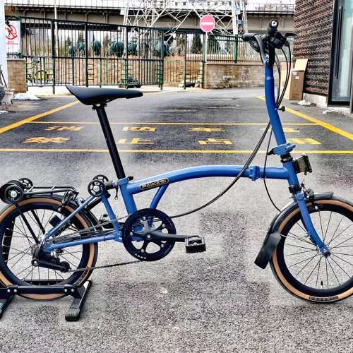 2024 PIKES 新款 PAIKESI 小布款 英倫風 9速(內3外3) 16吋 鉻鉬鋼 折叠車 送叮叮前...