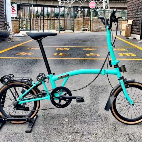 2024 PIKES 新款 PAIKESI 小布款 英倫風 9速(內3外3) 16吋 鉻鉬鋼 折叠車 送叮叮前...