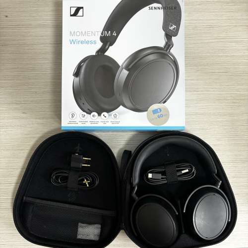 [有保/Warranty] Sennheiser Momentum 4 Wireless Headphone 黑色 Black