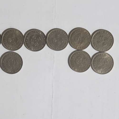 香港 女皇頭 五毫子 硬幣 HK 50 cents coins
