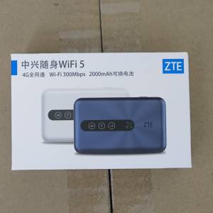 全新 ZTE 中興4G隨身WiFi 5 藍色