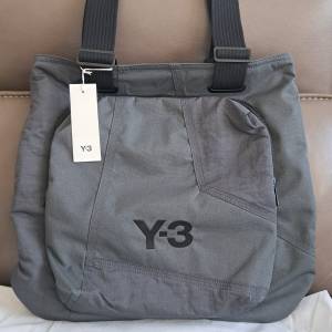 Y3 grey patchwork tote bag 灰色拼布單肩袋