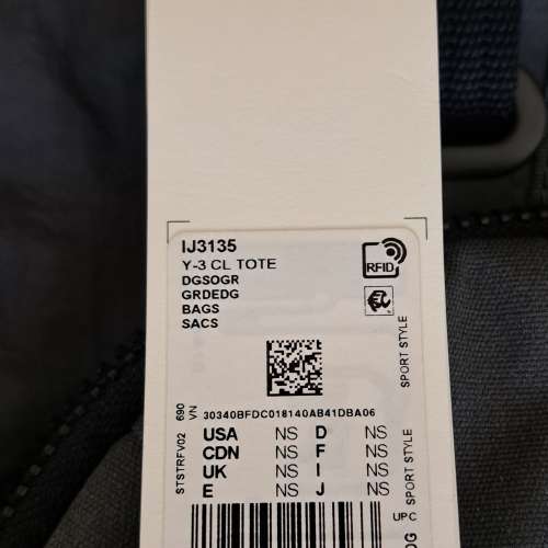 Y3 grey patchwork tote bag 灰色拼布單肩袋