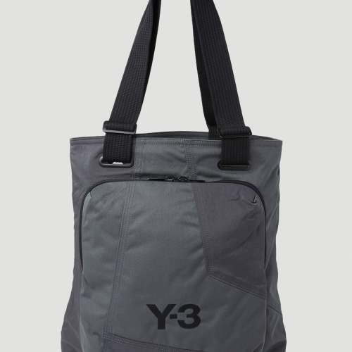Y3 grey patchwork tote bag 灰色拼布單肩袋