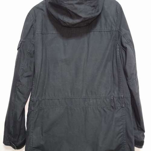 5cm 黑色 夾棉 外衣 外套 軍褸 中碼 帽可拆 間棉背心可拆 Detachable Hood Padded ...