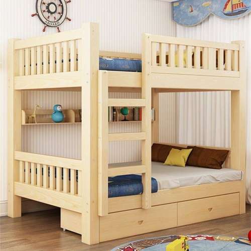 實木高低子母床兩層兒童上下床雙層床