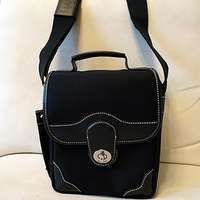 Herringbone camera bag (black)