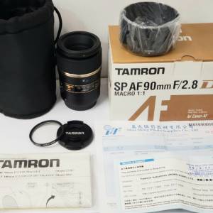Tamron SP AF 90mm f2.8 Di MACRO 1:1 (272EE) Canon EF-Mount 微距鏡頭 - 99.9% Ne...