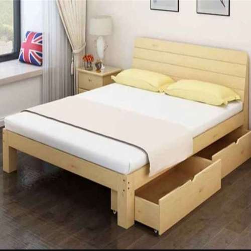 全新實木松木床