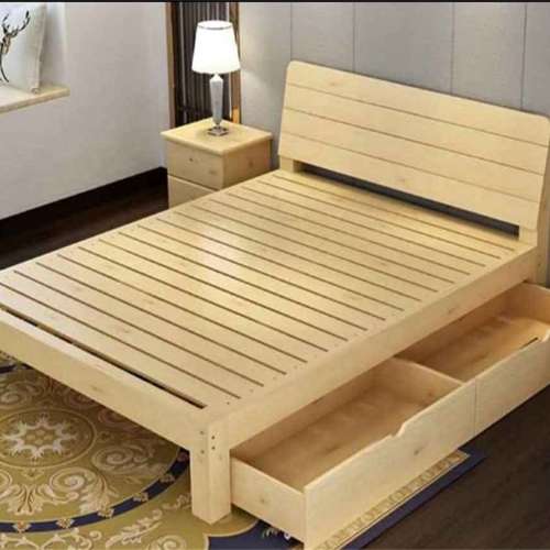 全新實木松木床