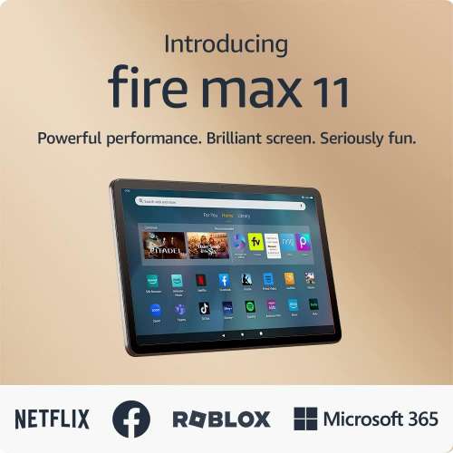 Amazon Fire Max 11(13th Gen, 2023 release) 4/64GB平板電腦,vivid 11" display,全...