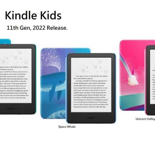 Amazon Kindle Kids (11th Gen, 2022 Release!) 16GB 兒童電子閱讀器,built-in ligh...