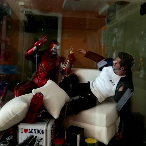Hot Toys IRON MAN 3 Mark XXXIII 33 Silver Centurion & Tony Stark