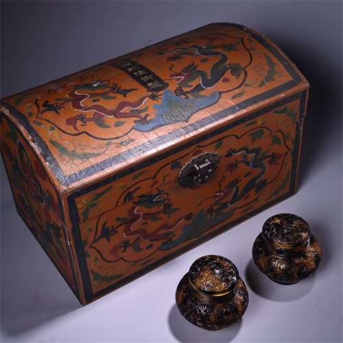 珍藏收老宮廷御用雅玩純手工鏤空雕刻蛐蛐罐一對