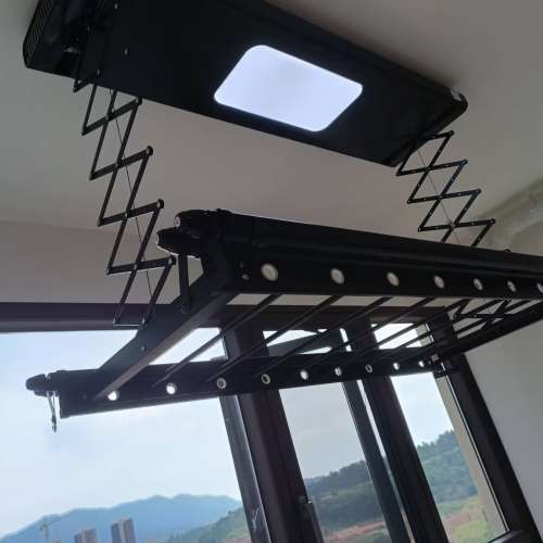 智能電動晾衣架遙控升降烘干曬衣架陽台家用