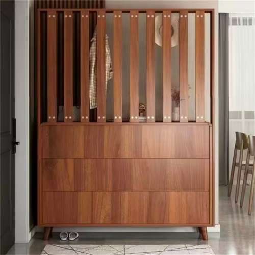 鞋櫃帶掛衣架一體進門隔斷門廳櫃家用現代簡約