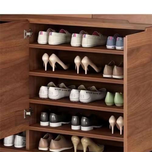 鞋櫃帶掛衣架一體進門隔斷門廳櫃家用現代簡約