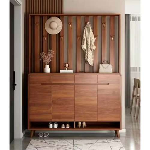 鞋櫃帶掛衣架一體進門隔斷門廳櫃家用現代簡約