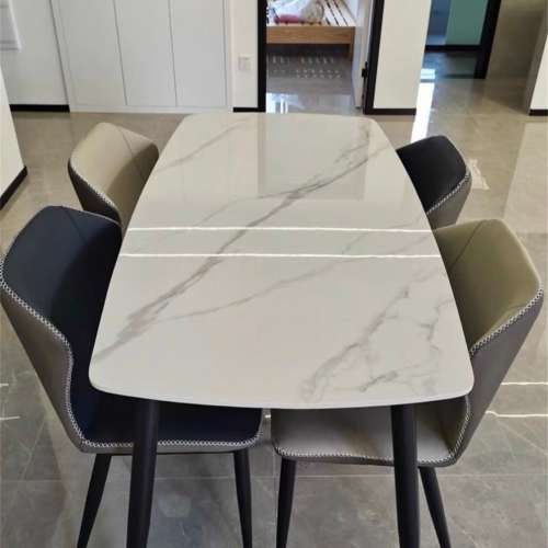 全新岩板餐桌椅