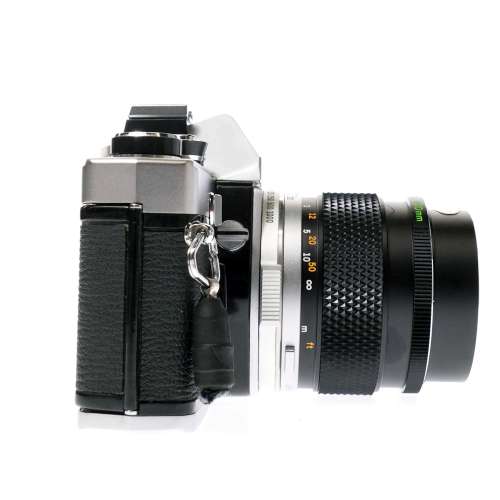 OLYMPUS OM-1 35mm SLR Film Camera with E.ZUIKO AUTO-T 100mm F2.8 Lens