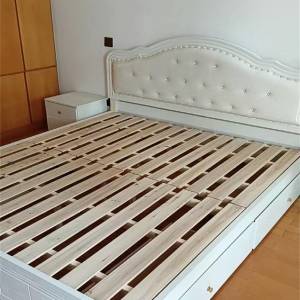 Solid wood bed double 1.5m storage drawer bed
