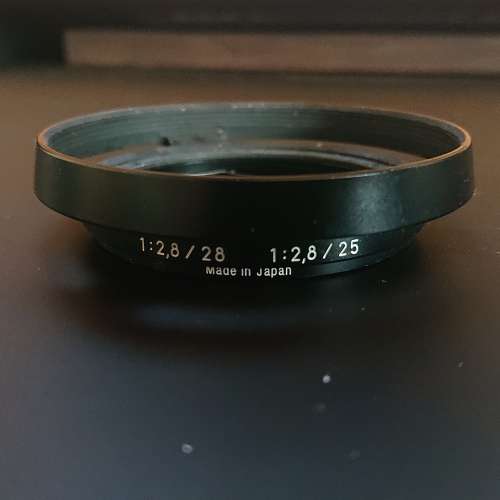 原裝Carl Zeiss 鏡片遮光罩 25/28mm for ZM 日蔡