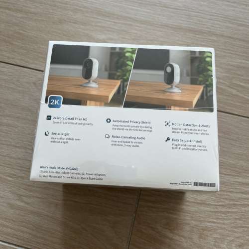 Arlo Essential (第2代) 2K 室內攝影機VMC3060 Essential Indoor IPCAM 2隻