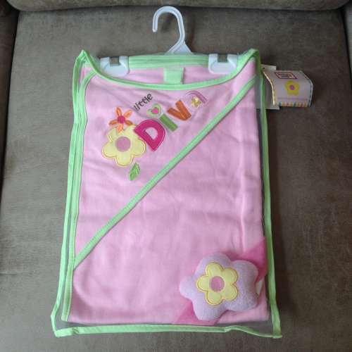 Hooded Towel Gift Set for Newborns PINK NEW 全新嬰兒毛巾套裝 HK$38/set