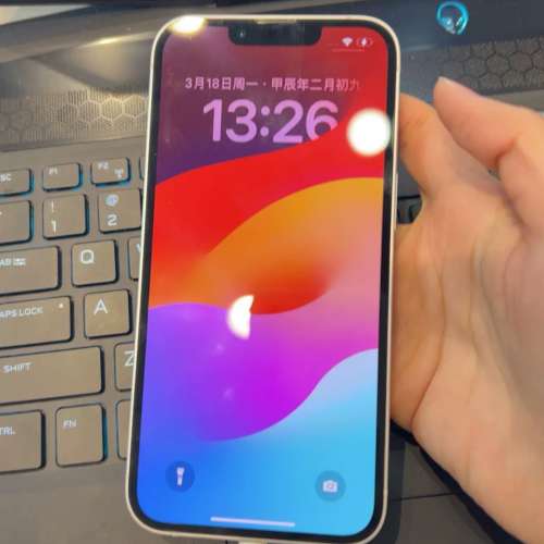 IPhone 13 512GB 白色 ,原廠電池電池續航：90%！!