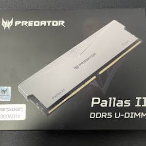 Acer Predator Pallas II 32GB (2x16GB) DDR5-6000 CL30 銀色 行貨 NOT DDR4