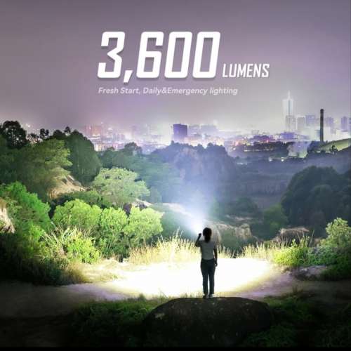 Imalent BL50 EDC Flashlight w/ 365nm UV Light. 3600 lumens. 3000 mAh 極強光小電...