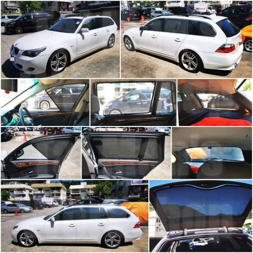 F10E60E61G30520i523i525i530iM5  BMW 5系全車濾光窗網太陽擋