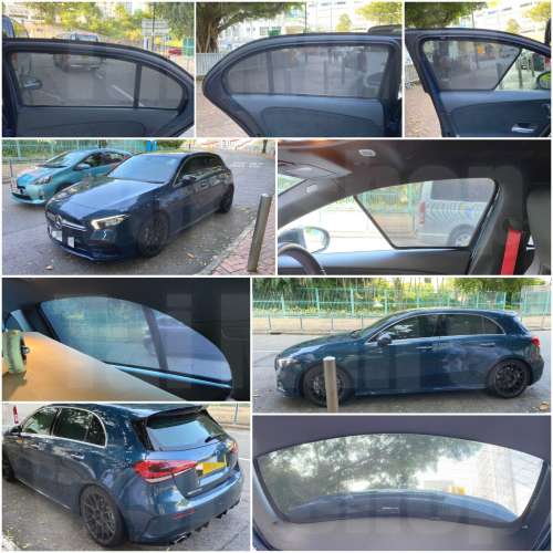 Benz A250 A200 A35 A45 W177 W176 全車磁石濾光窗網太陽擋