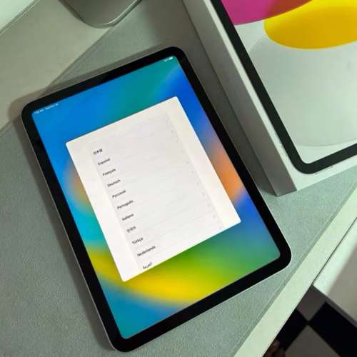 Apple iPAD 第10代 256GB Wi-Fi + 流動網絡 ，11寸大Monitor，輕巧博身！