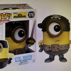 全新壞蛋掌門人大眼仔迷你兵團海盜funko pop 170 公仔模型 New minions eye matie ...