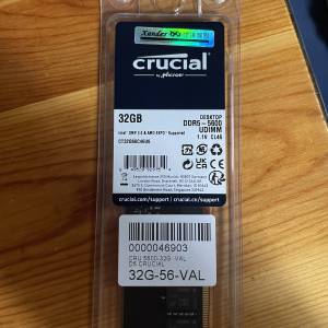 全新crucial ddr5-5600-value 32gb ram desktop