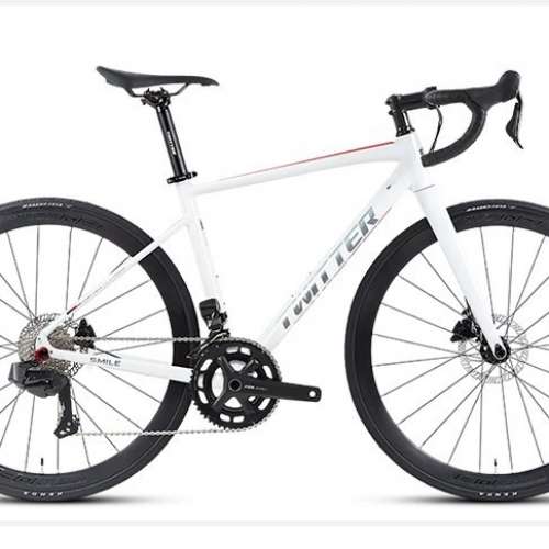 2024 TWITTER SMILE 24速電變 油剎碳叉鋁合金公路車 送水架前後蛙燈