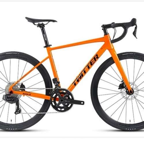 2024 TWITTER SMILE 24速電變 油剎碳叉鋁合金公路車 送水架前後蛙燈