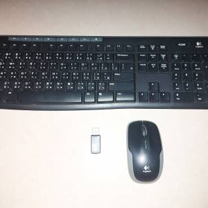 屯門良景輕鐵站交收 Logitech Wireless mouse keyboard 套裝 (M210 & K260)