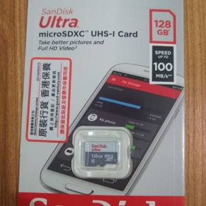 全新SanDisk 128GB Micro SDXC 記憶卡