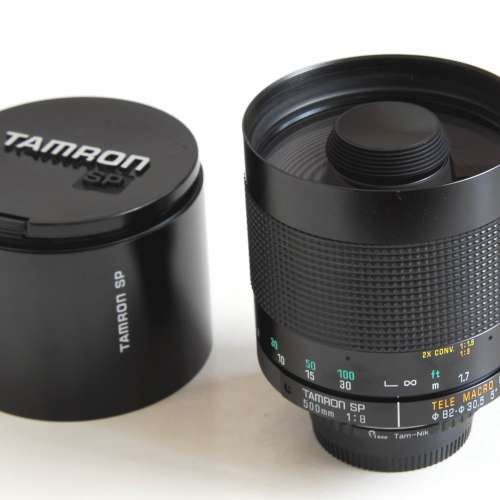 Tamron 500mm F8 55BB   SP 反射鏡 Nikon AI, or Canon EF EOS 接環 95%新